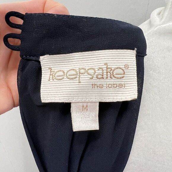 NWOT Keepsake The Label Revolution Dress Navy Sleeveless Mini Size M - Picture 10 of 11